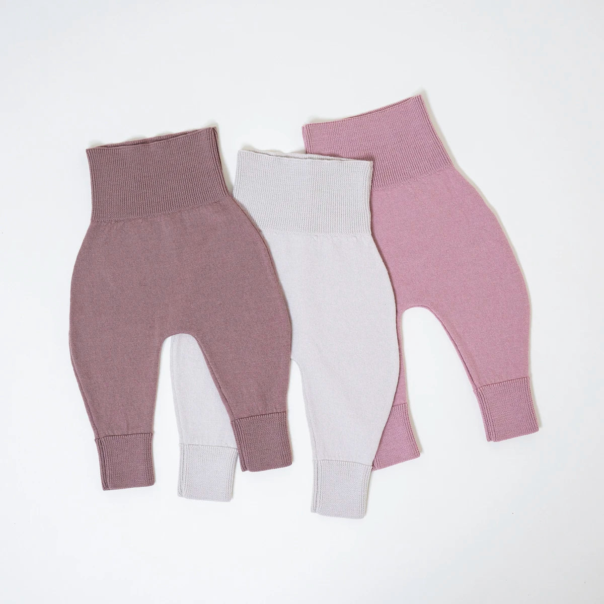 THE WOOLLY BABY PANTS - mauve