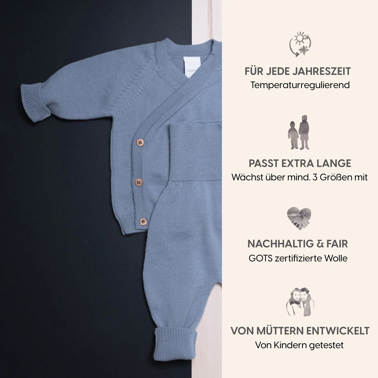 KLEINES KUSCHEL-SET - blue