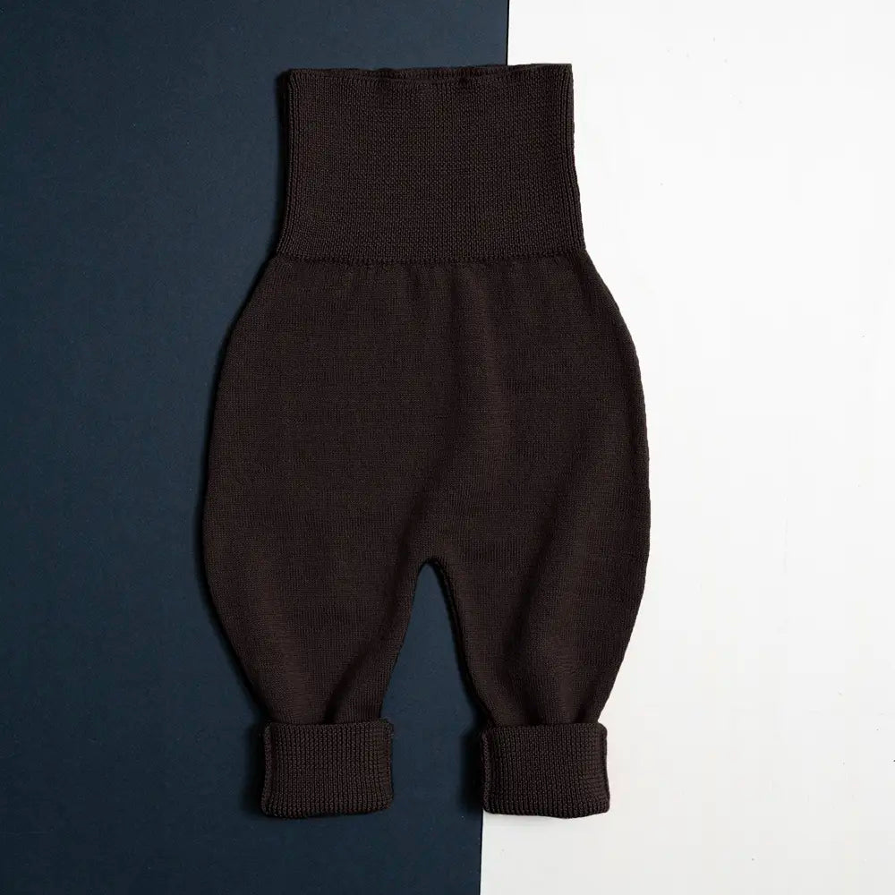 THE WOOLLY BABY PANTS - chocolate
