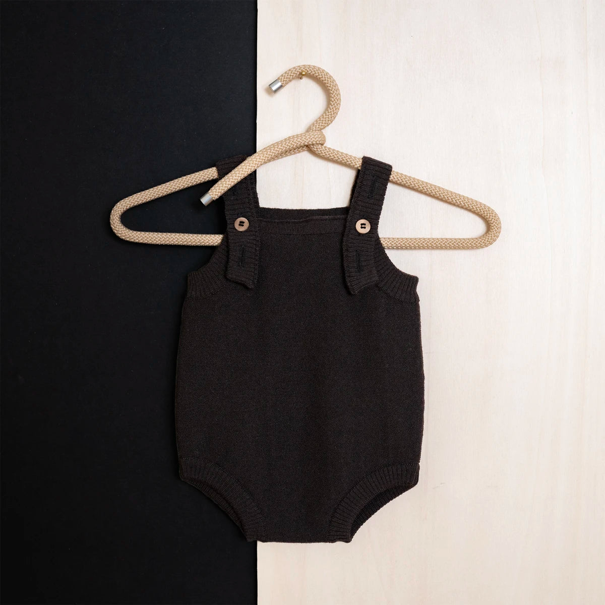 THE WOOLLY ROMPER - chocolate