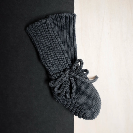 THE WOOLLY BABY BOOTIE - grey