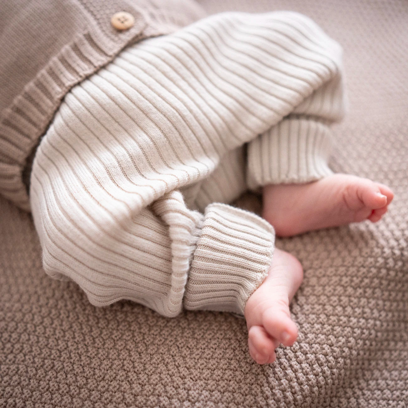 THE WOOLLY BABY LEGGINGS - sand