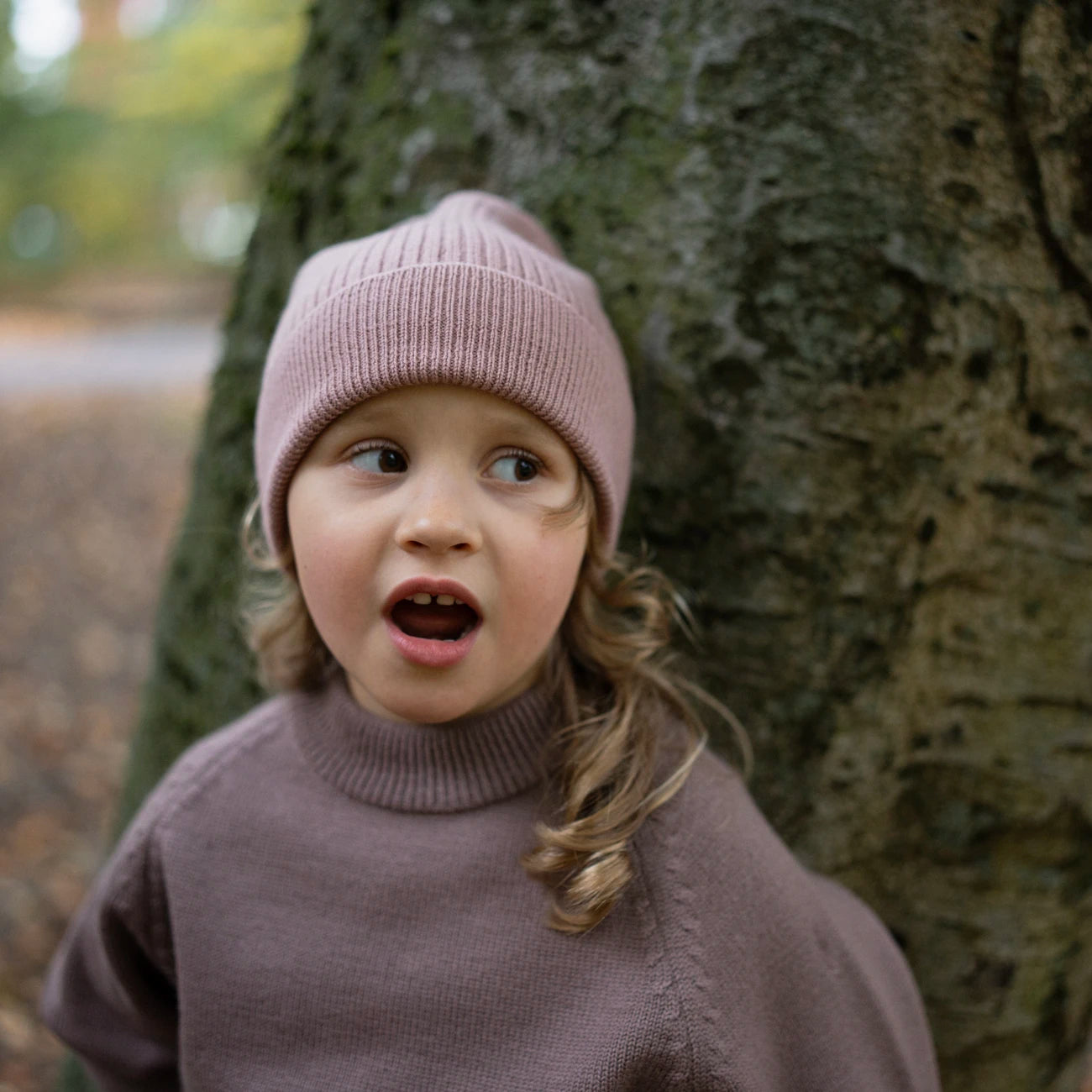 THE WOOLLY BEANIE - rose