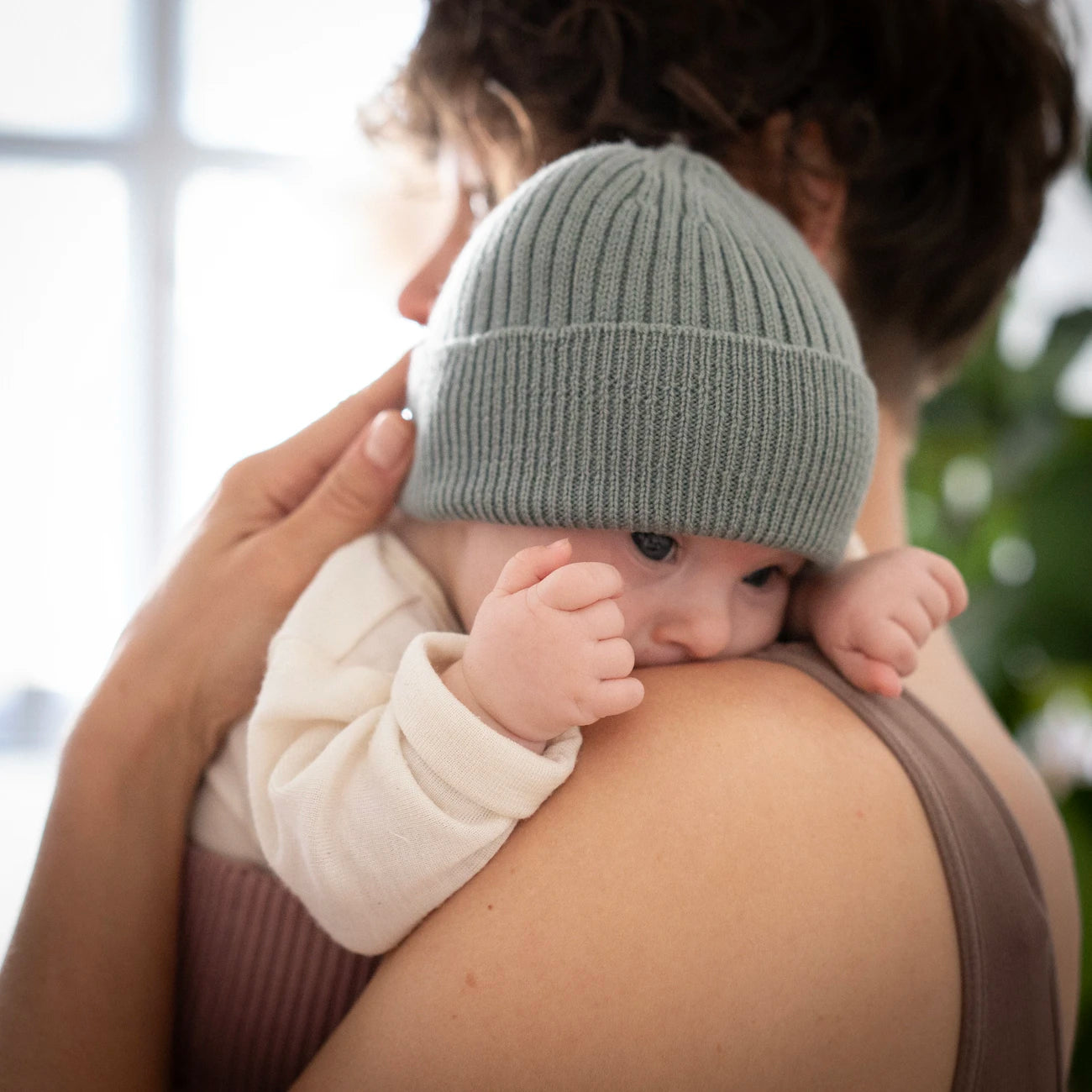 THE WOOLLY BEANIE - sage