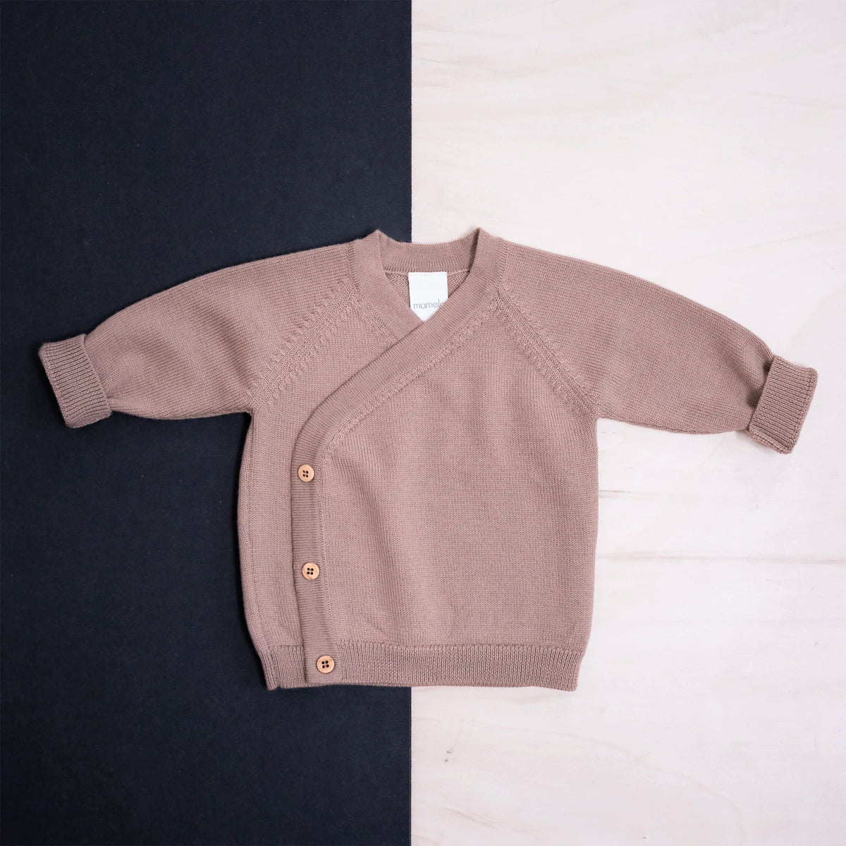 THE WOOLLY BABY JACKET - cappuccino
