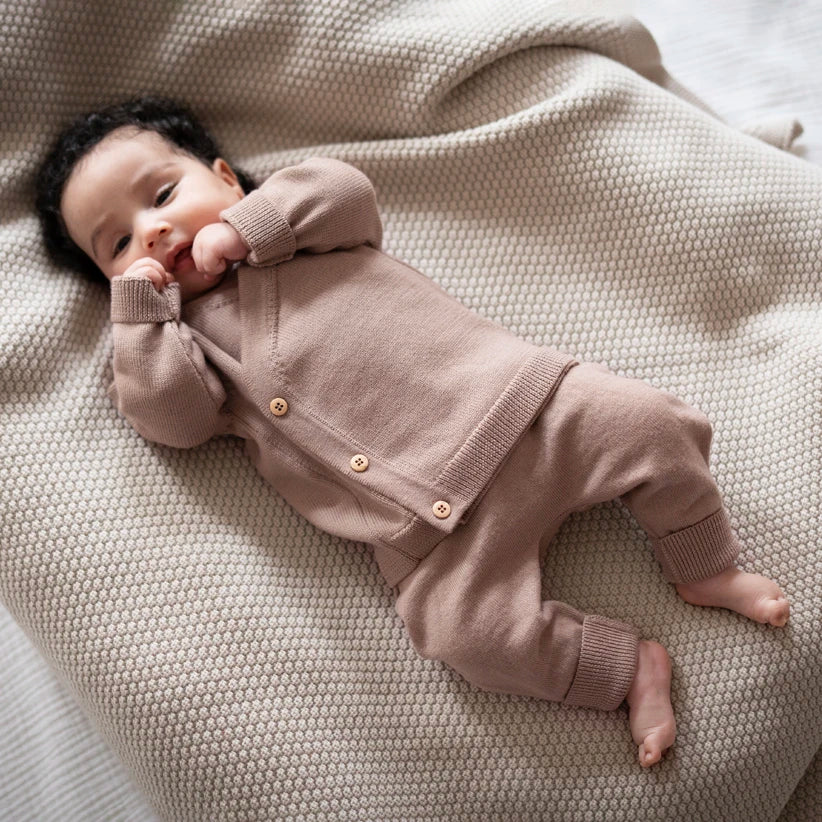 THE WOOLLY BABY JACKET - cappuccino
