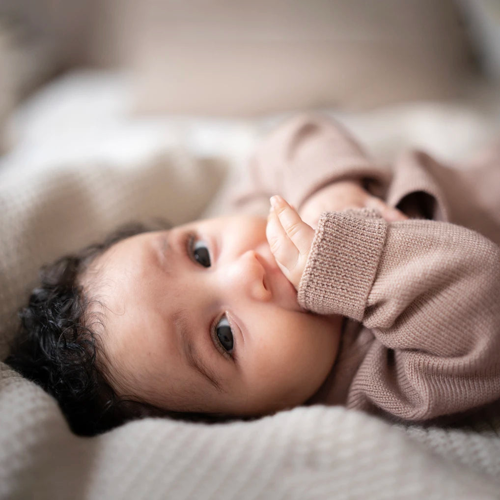 THE WOOLLY BABY JACKET - cappuccino
