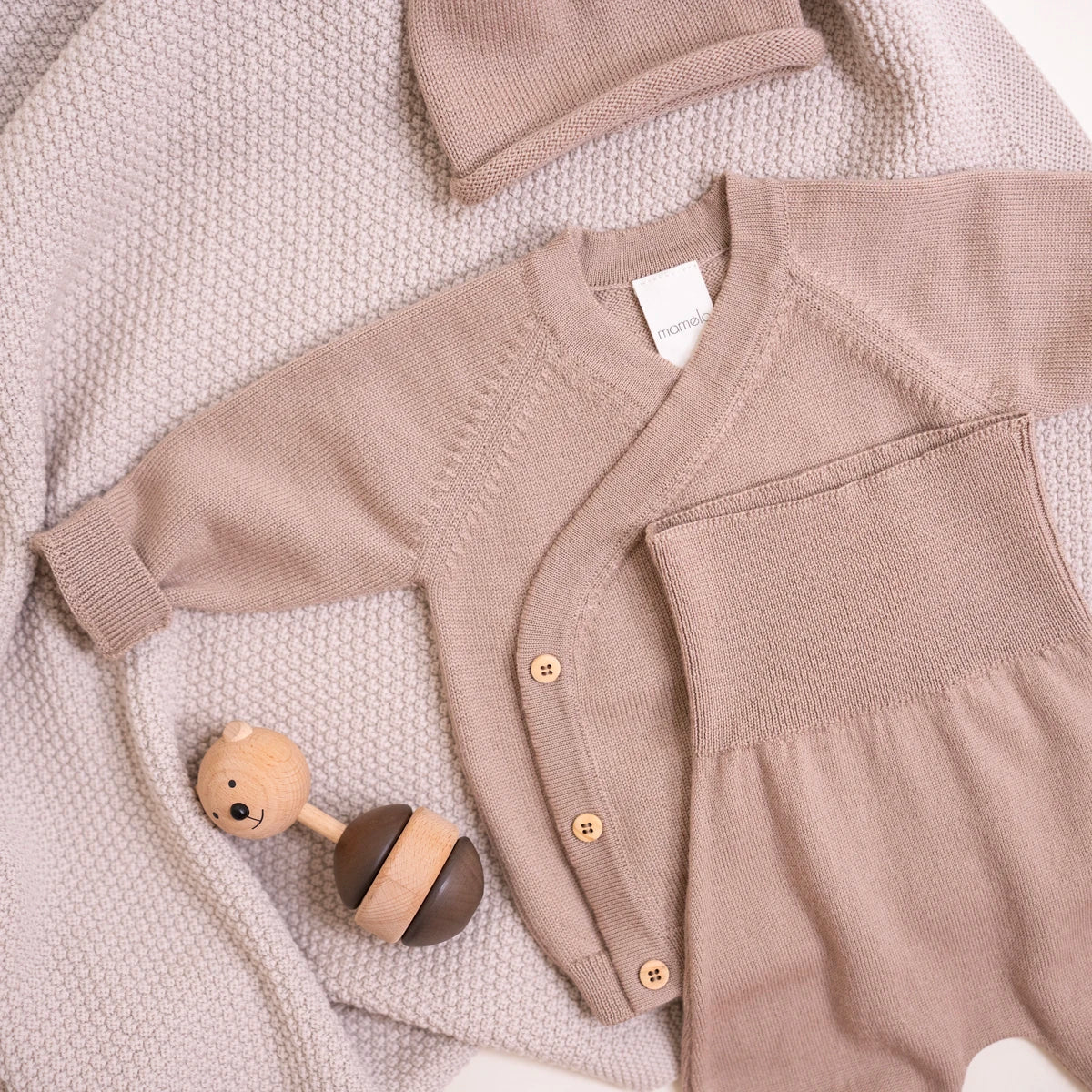 THE WOOLLY BABY JACKET - cappuccino
