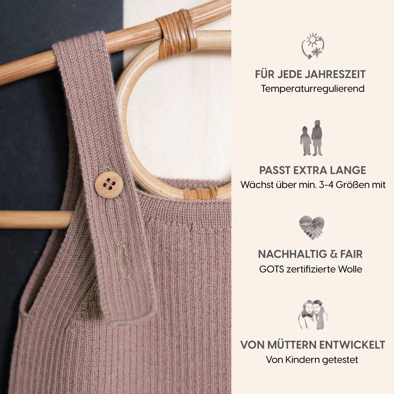 THE WOOLLY JUMPSUIT - cappuccino