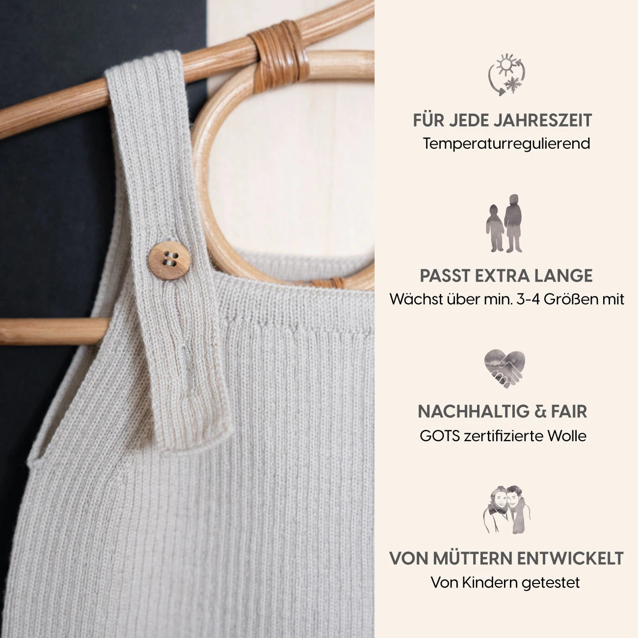 THE WOOLLY JUMPSUIT - cappuccino