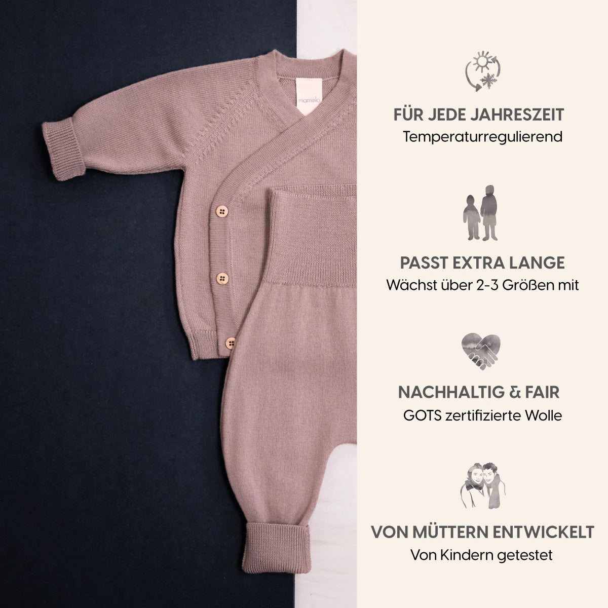 KLEINES KUSCHEL-SET - cappuccino