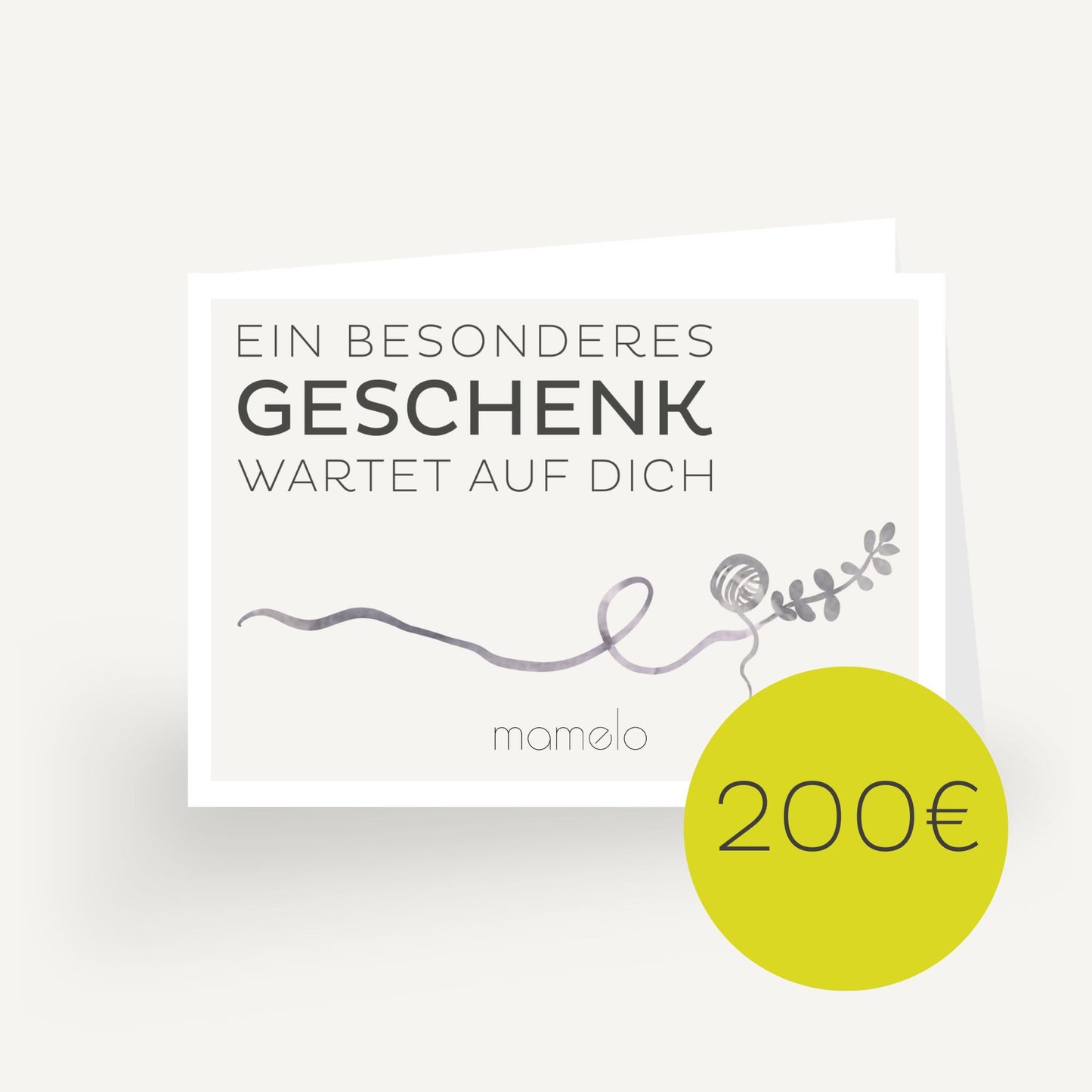mamelo GESCHENKGUTSCHEIN