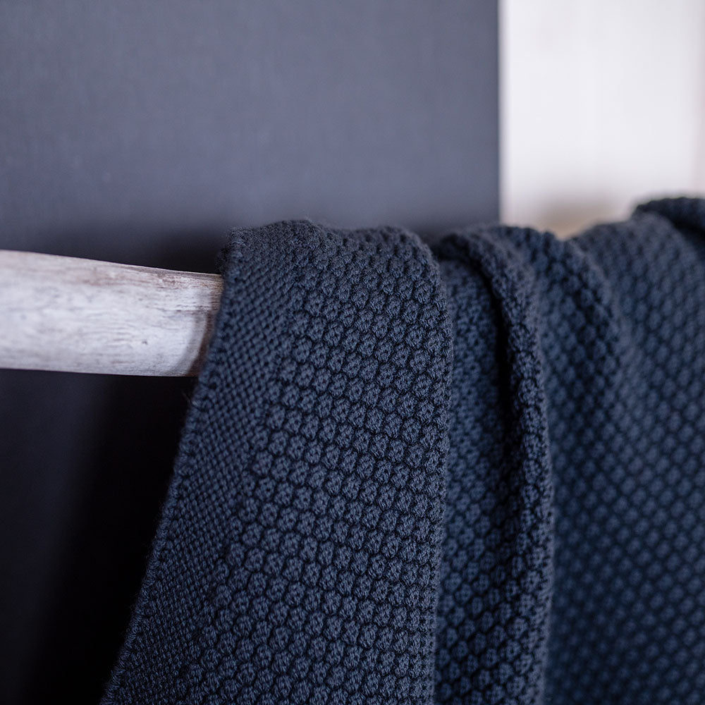 THE WOOLLY BLANKET - dark grey