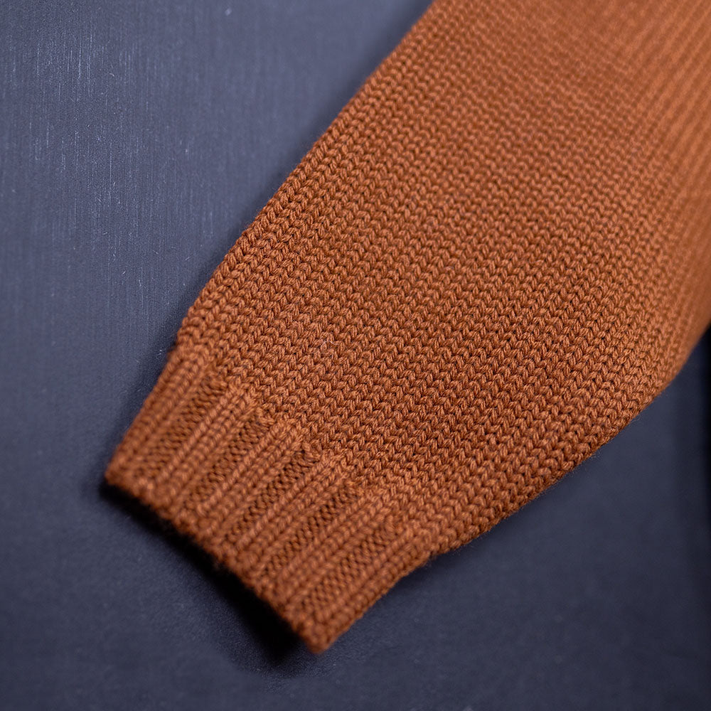 the woolly cardigan - cognac