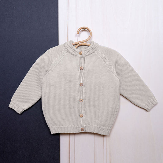 THE WOOLLY CARDIGAN - sand