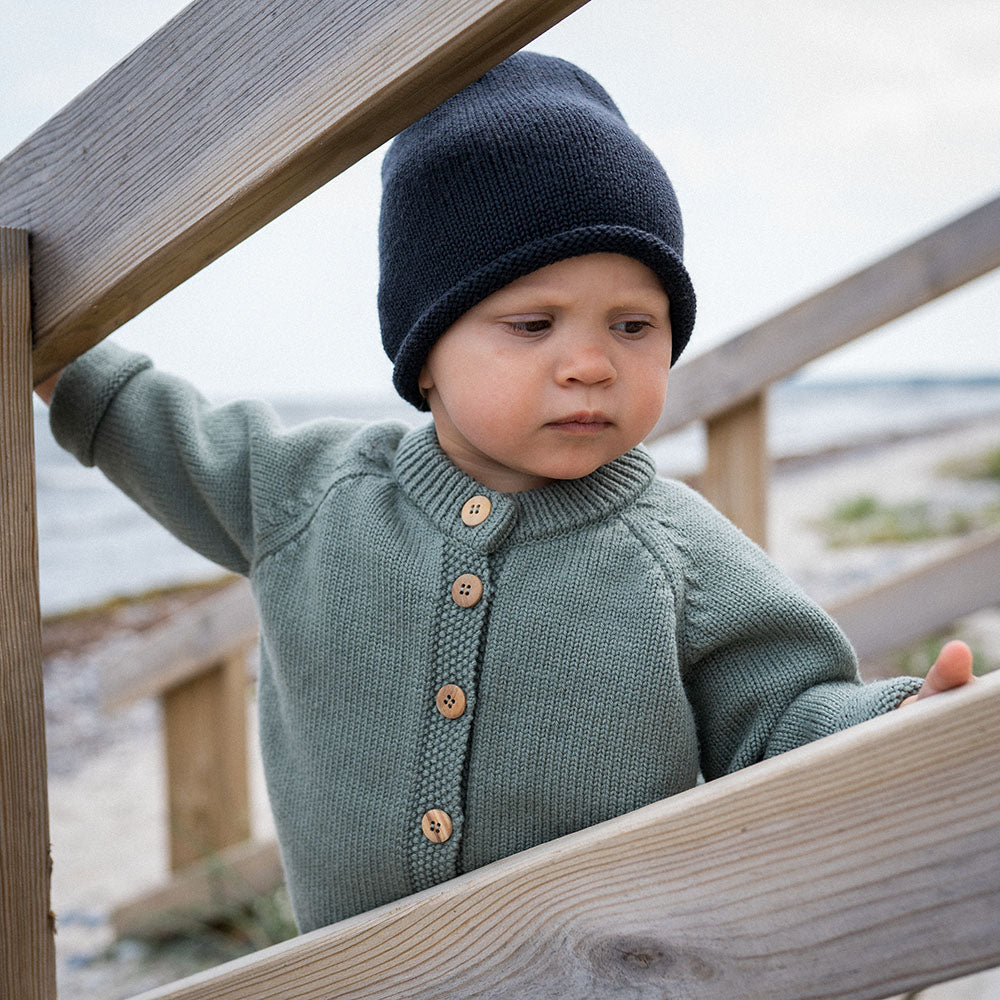 the woolly hat - dark grey