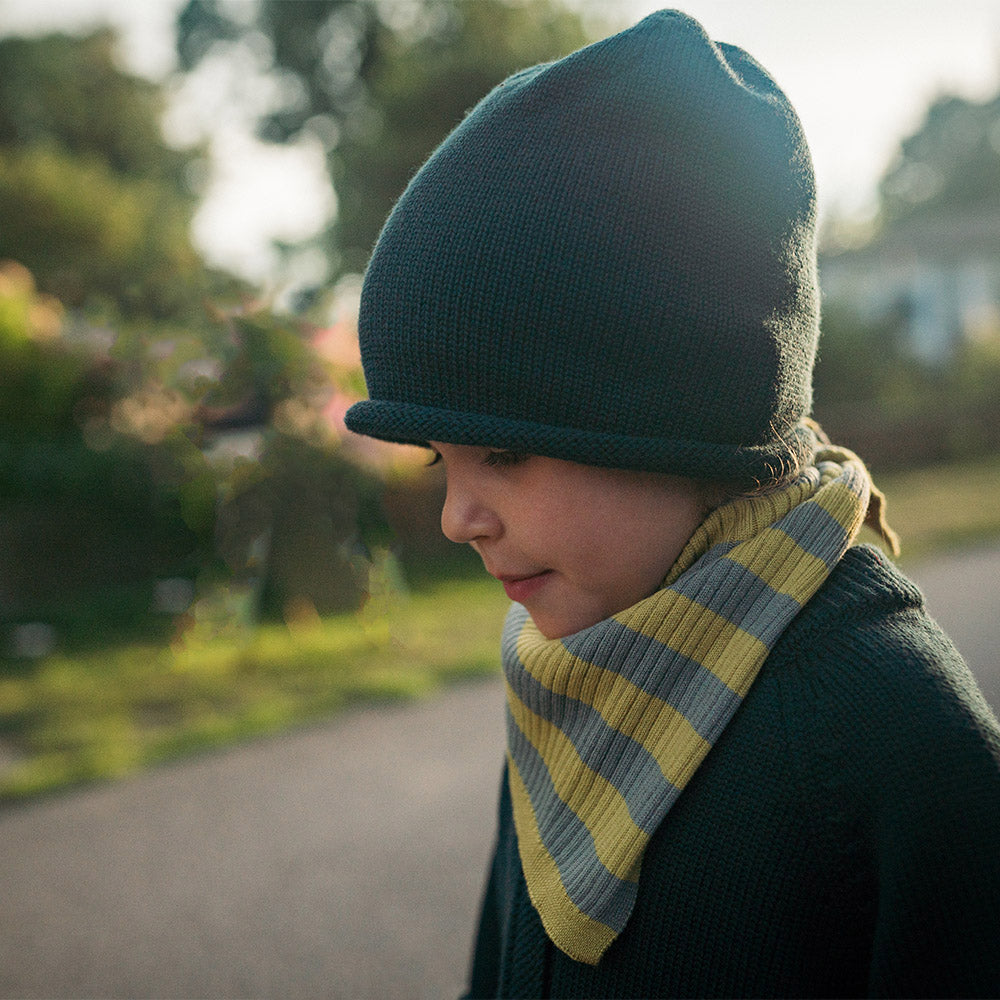 THE WOOLLY SCARF KIDS - stripe quince