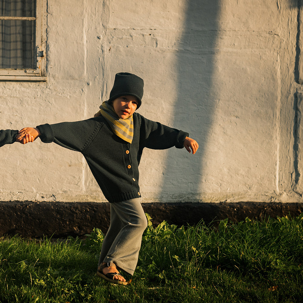 THE WOOLLY SCARF KIDS - stripe quince
