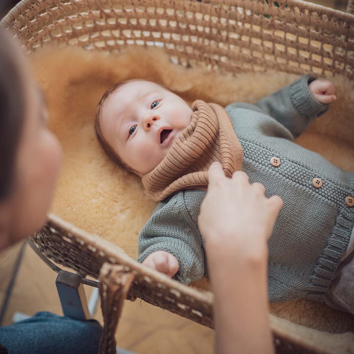 THE WOOLLY SCARF BABY - camel