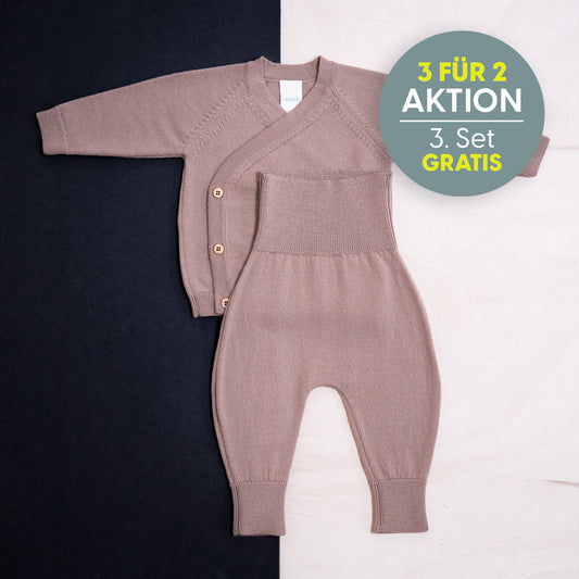 KLEINES KUSCHEL-SET - cappuccino