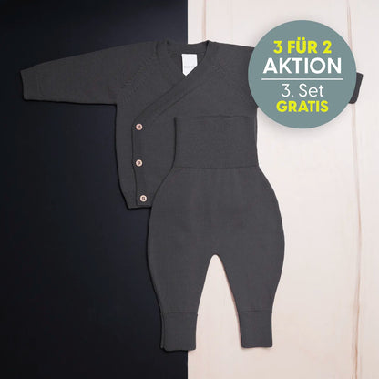 KLEINES KUSCHEL-SET - grey