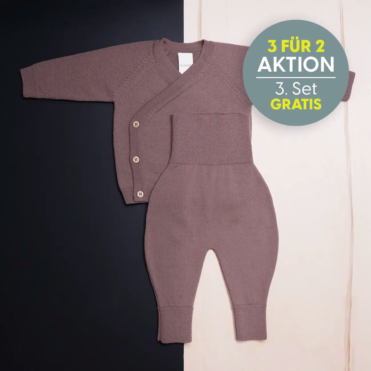 KLEINES KUSCHEL-SET - mauve