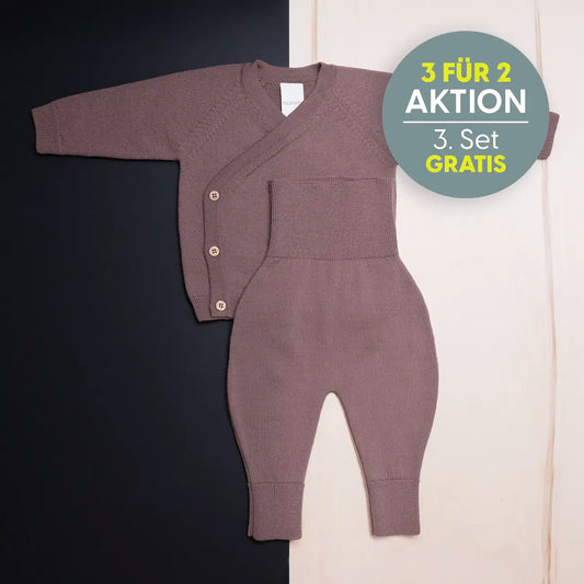 KLEINES KUSCHEL-SET - mauve