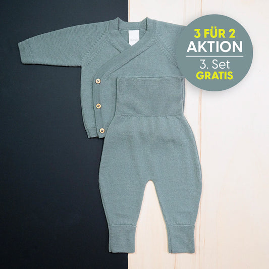 KLEINES KUSCHEL-SET - sage