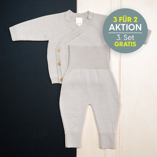 KLEINES KUSCHEL-SET - sand