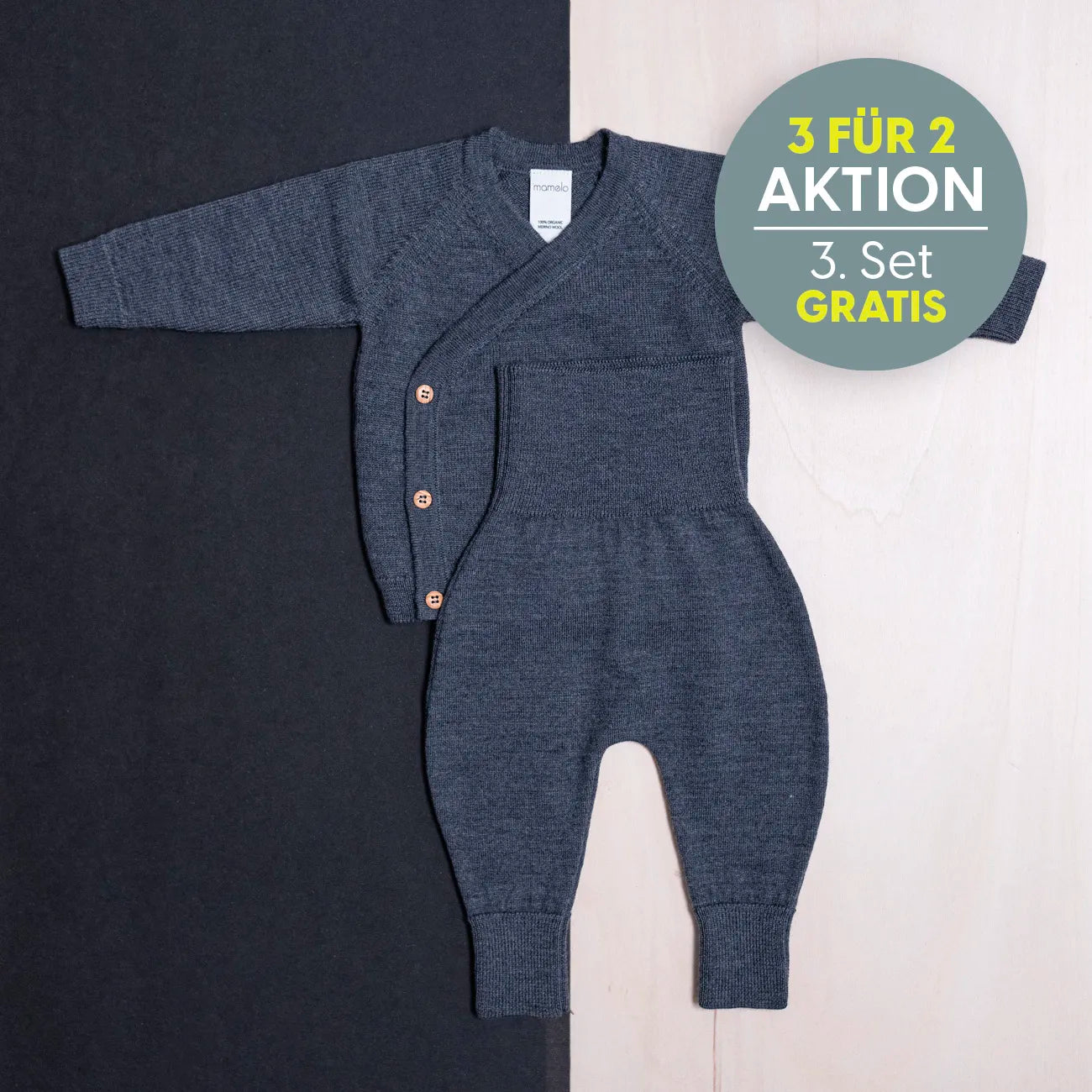 KLEINES KUSCHEL-SET - graphite grey