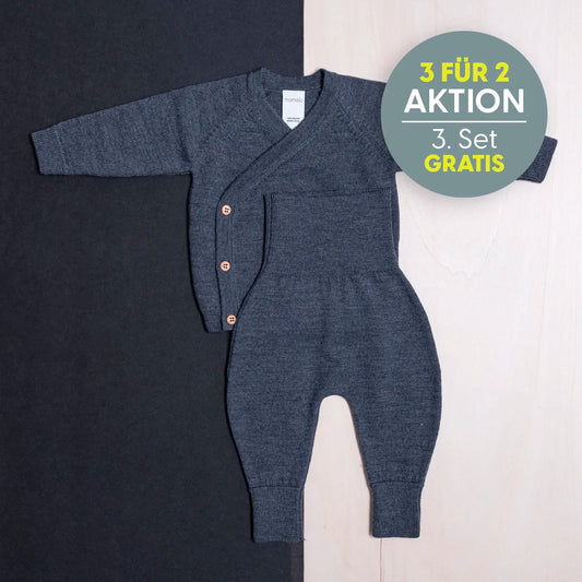 KLEINES KUSCHEL-SET - graphite grey