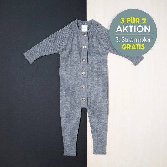 THE WOOLLY ONESIE - cloud grey