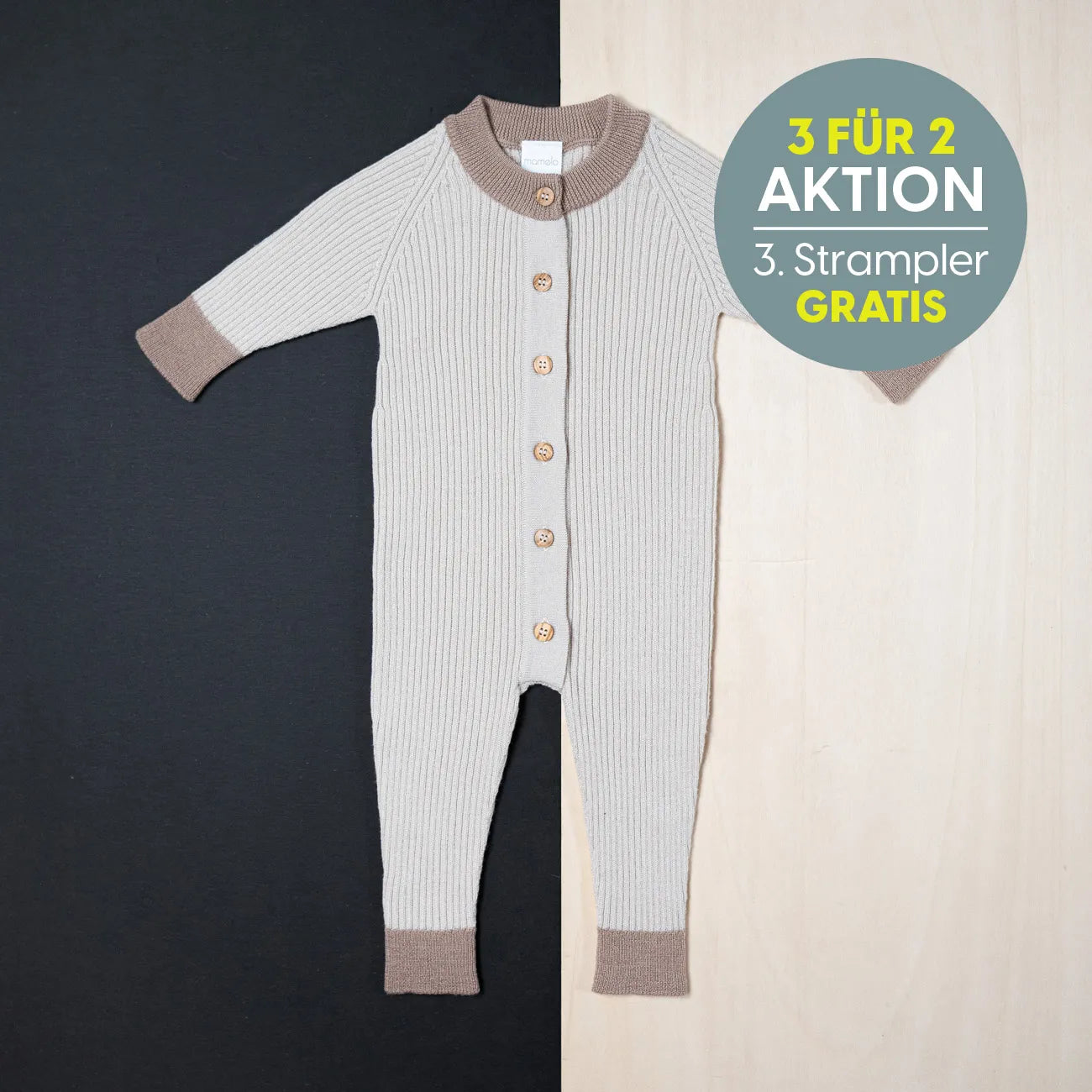 THE WOOLLY ONESIE TWO-TONE - sand