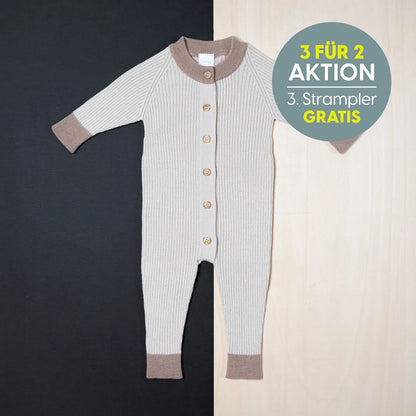 THE WOOLLY ONESIE TWO-TONE - sand