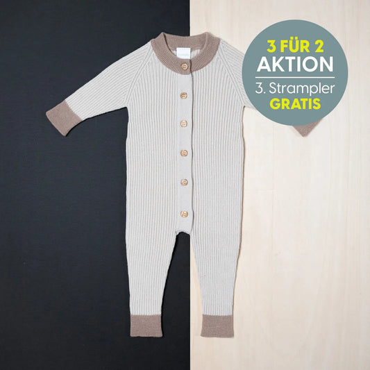 THE WOOLLY ONESIE TWO-TONE - sand