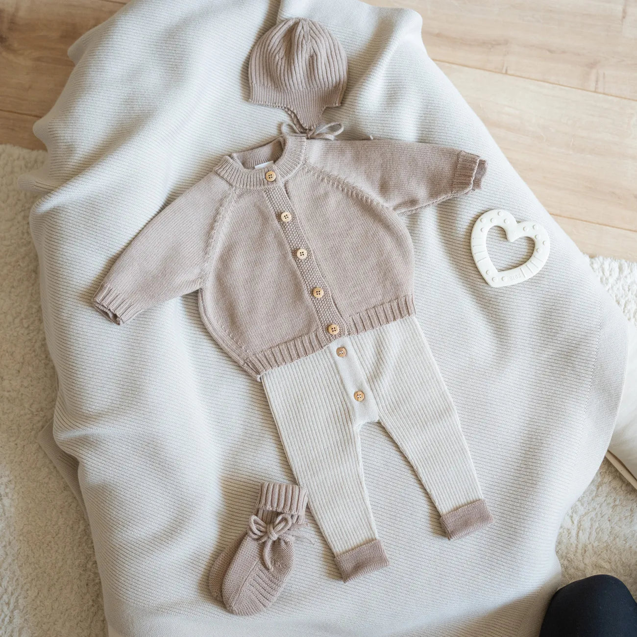 THE WOOLLY ONESIE TWO-TONE - sand