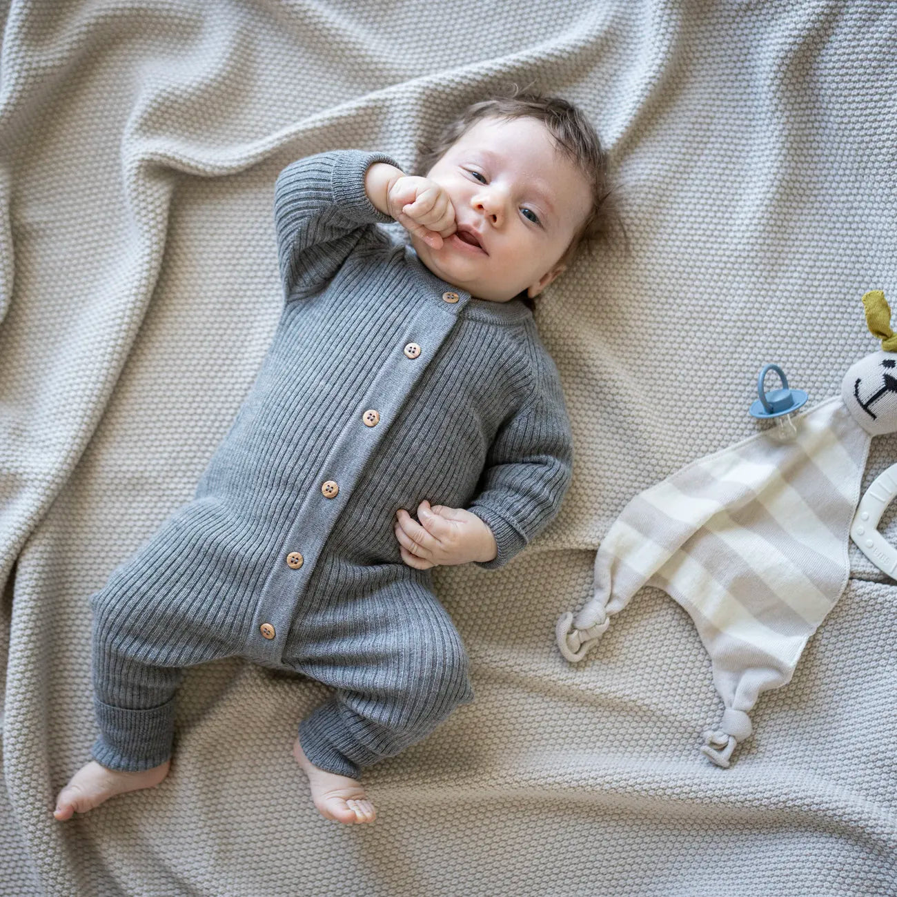 THE WOOLLY ONESIE TWO-TONE - midnight blue