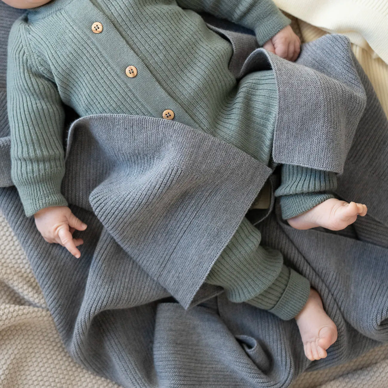 THE WOOLLY ONESIE - blue