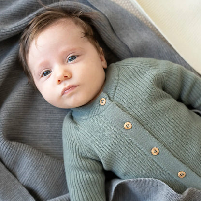 THE WOOLLY ONESIE TWO-TONE - graphite grey