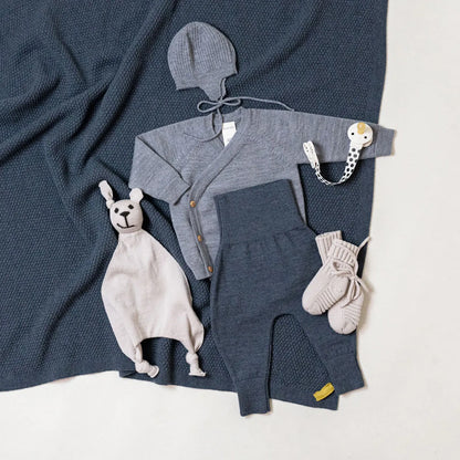 THE WOOLLY BABY JACKET - cloud grey