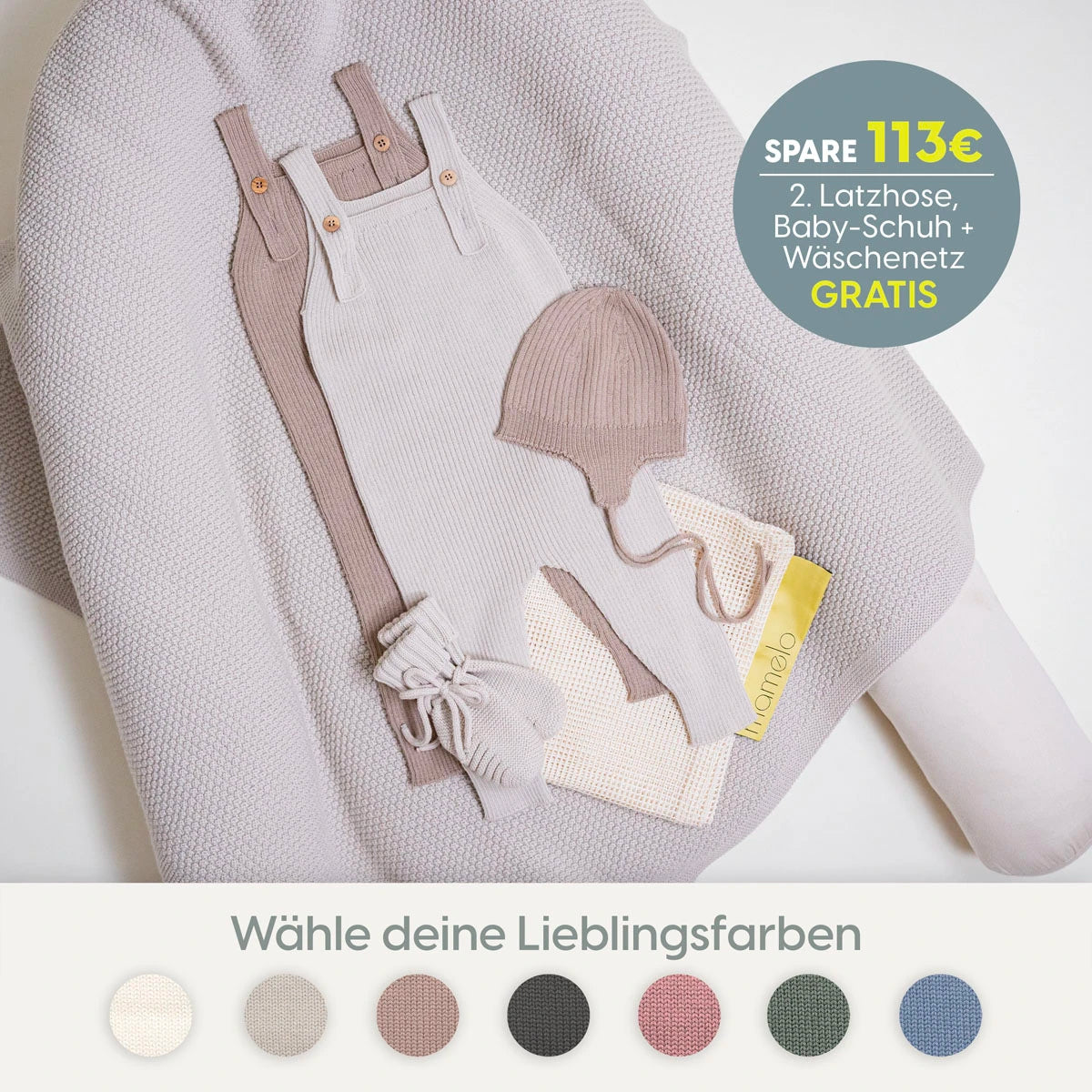 GROSSES KUSCHEL-SET LATZHOSE
