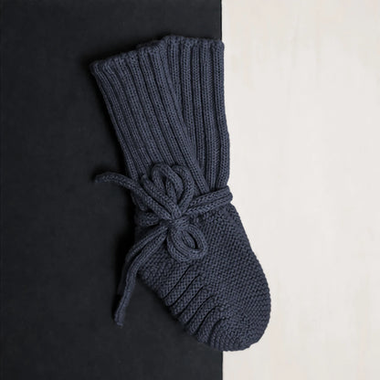 THE WOOLLY BABY BOOTIE - graphite grey