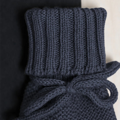 THE WOOLLY BABY BOOTIE - graphite grey