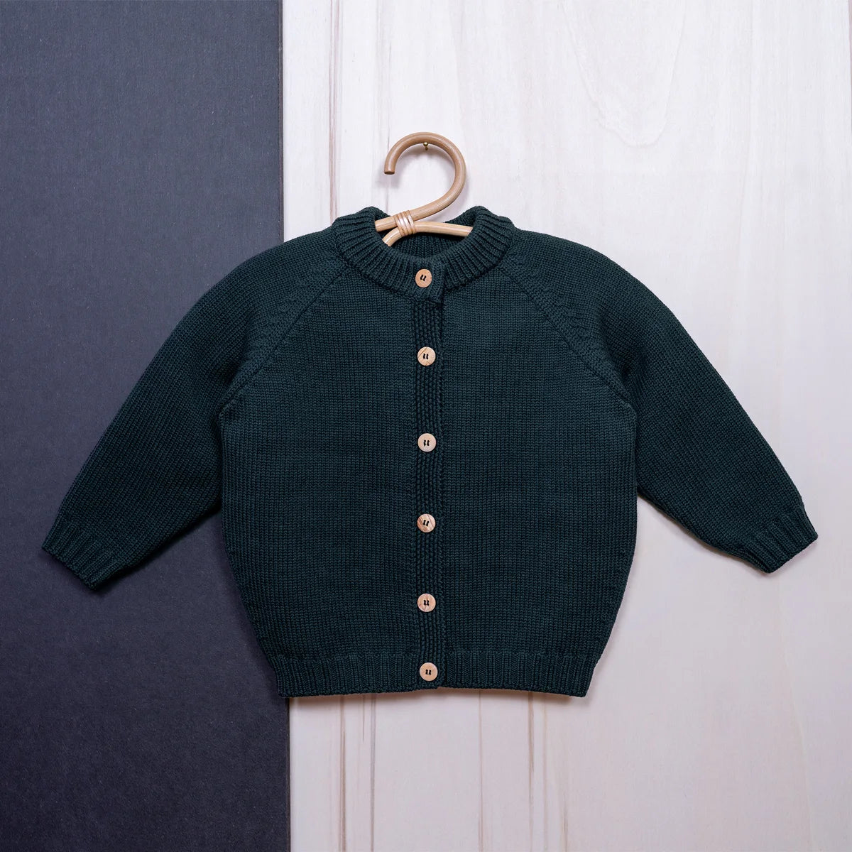 THE WOOLLY CARDIGAN - new petrol