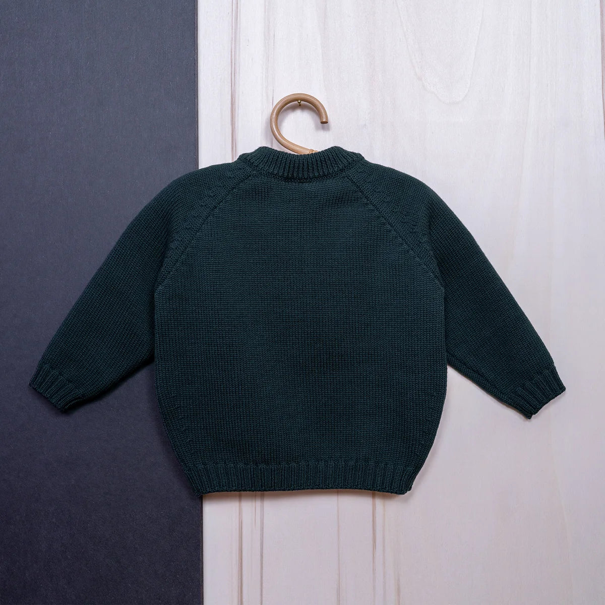THE WOOLLY CARDIGAN - new petrol