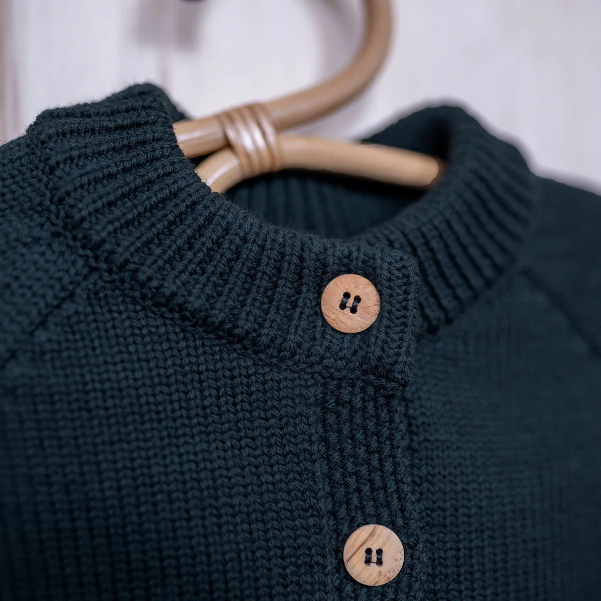 THE WOOLLY CARDIGAN - new petrol