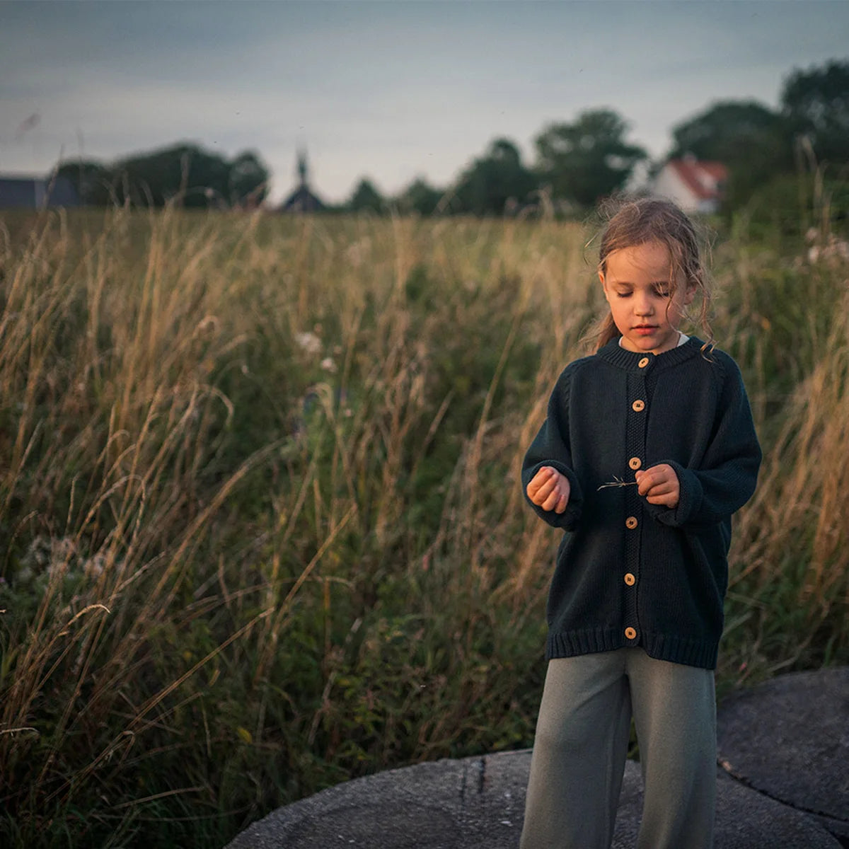 THE WOOLLY CARDIGAN - cloud grey