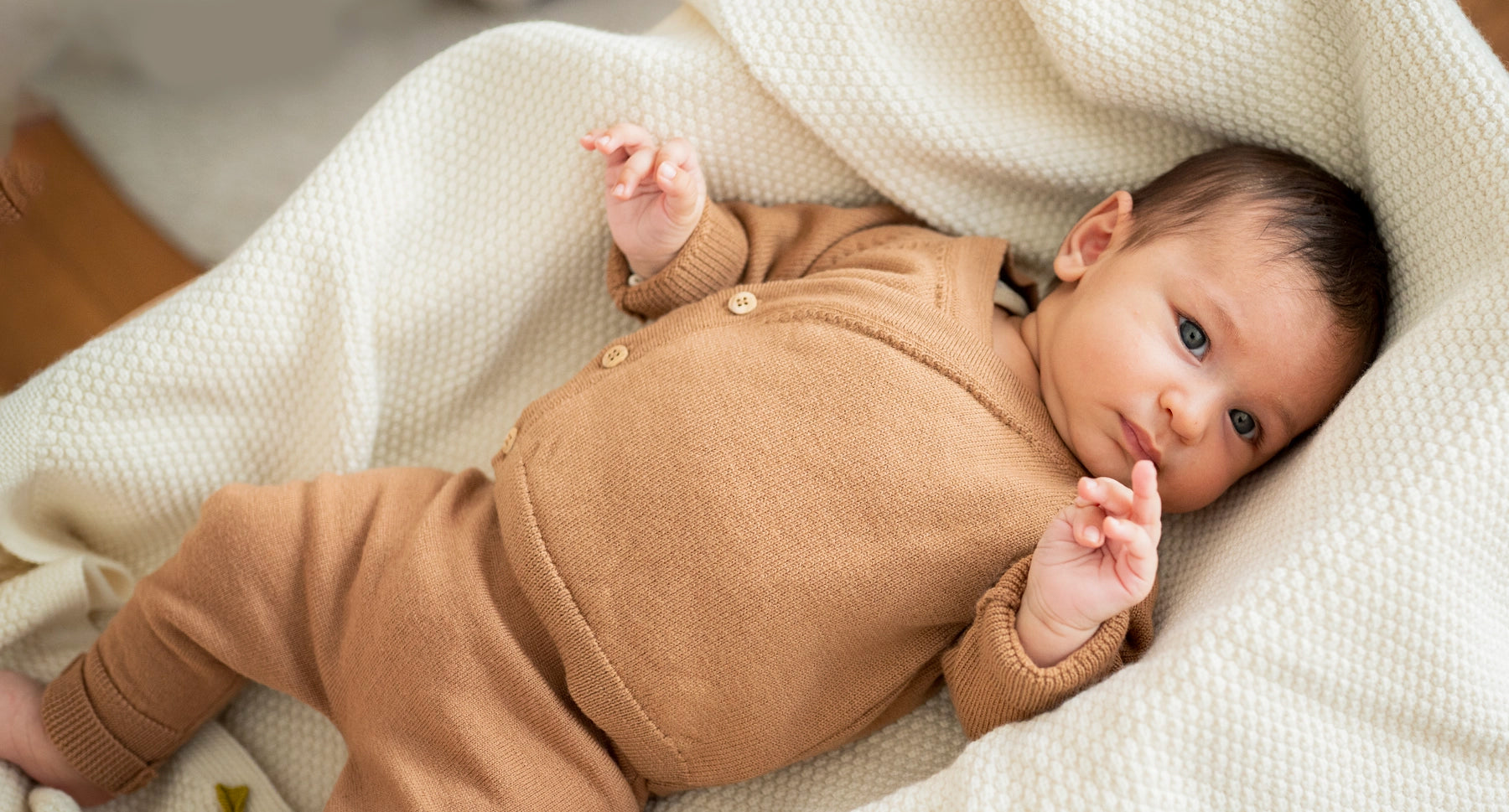 Baby Wickeljacke aus Merinowolle