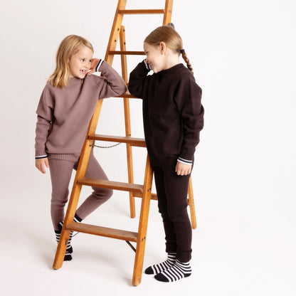 B-WARE THE WOOLLY LEGGINGS - chocolate