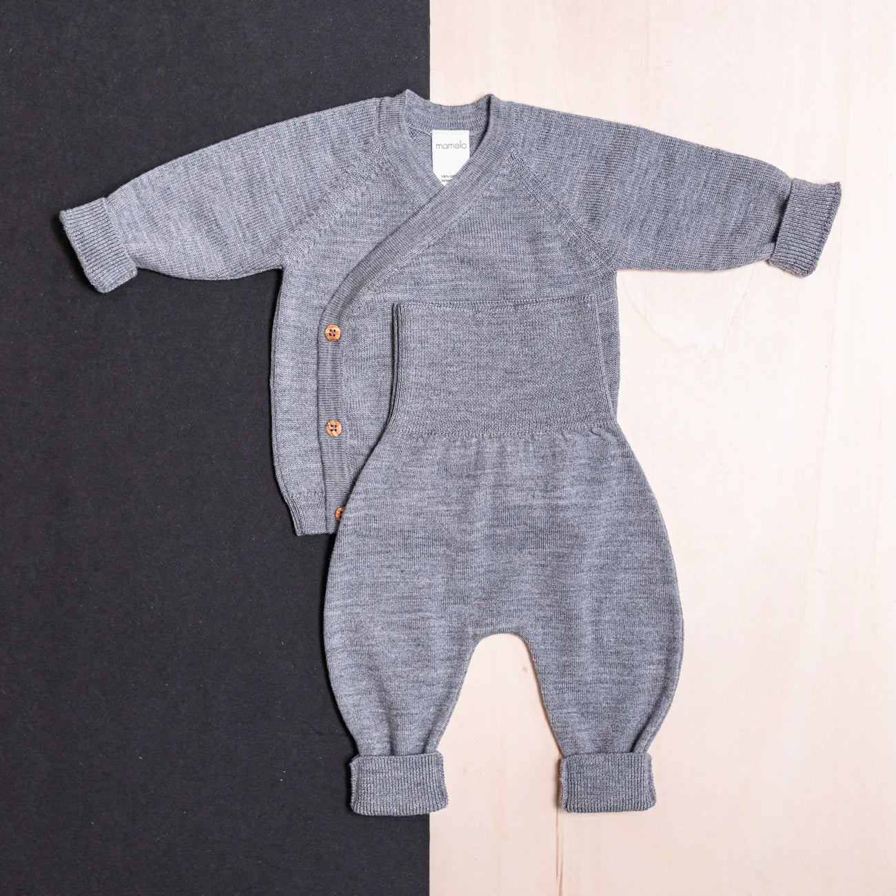 KLEINES KUSCHEL-SET - cloud grey